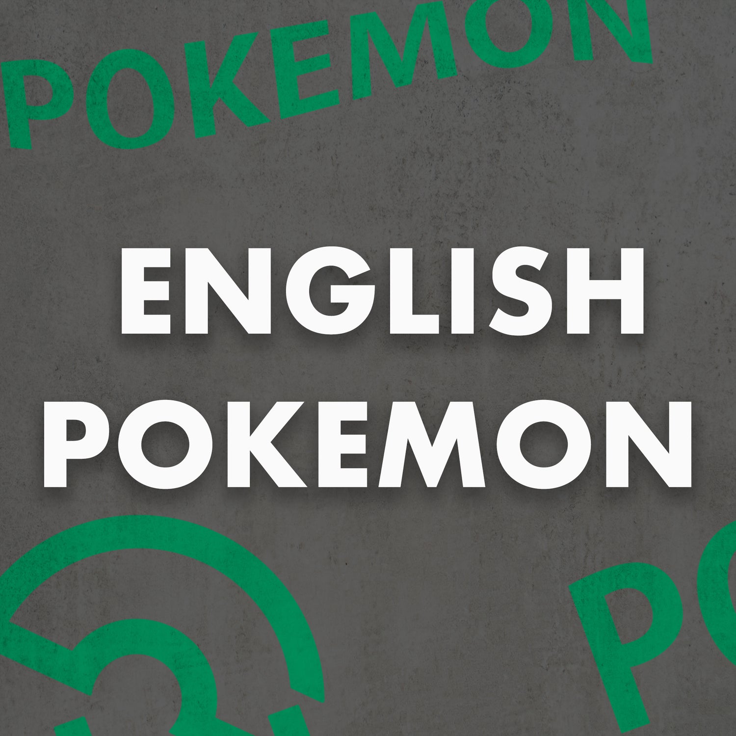 English Pokémon Product