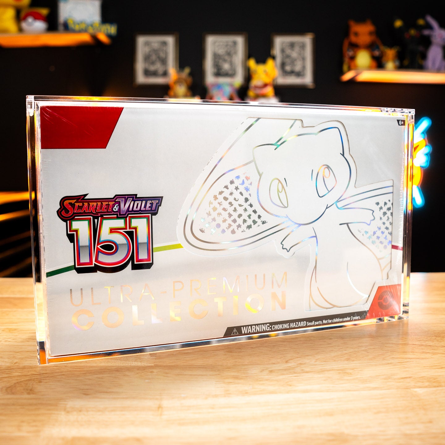 Acrylic Display Case for Pokémon 151 (Mew) Ultra Premium Collection ...