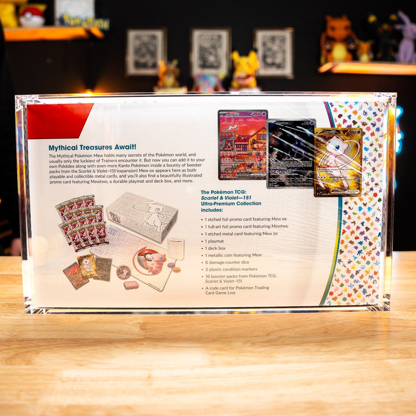 Acrylic Display Case for Pokémon 151 (Mew) Ultra Premium Collection